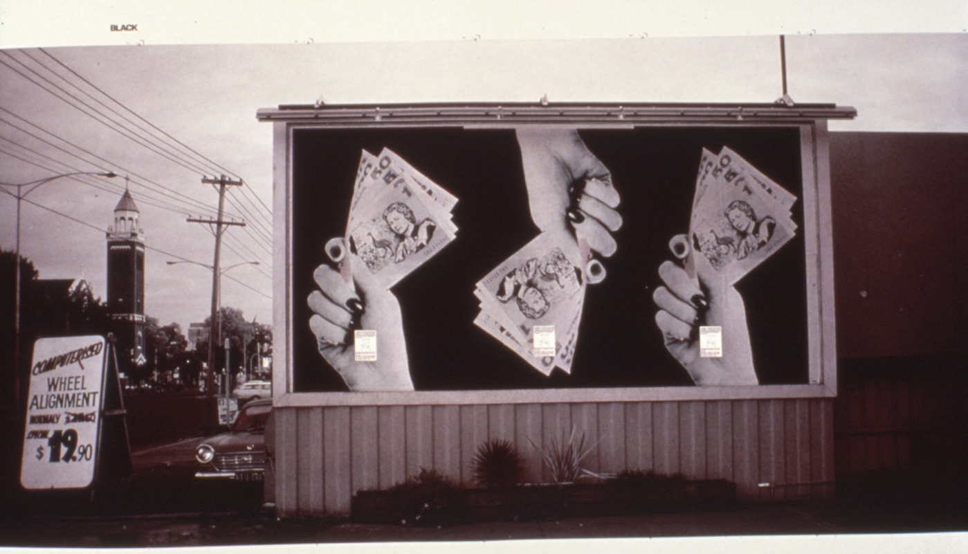 Installation view of Peter Tyndall in Add Magic, Curated by Denise Robinson, 1990. Presented offsite by 200 Gertrude Street. Image courtesy of Gertrude Archives.