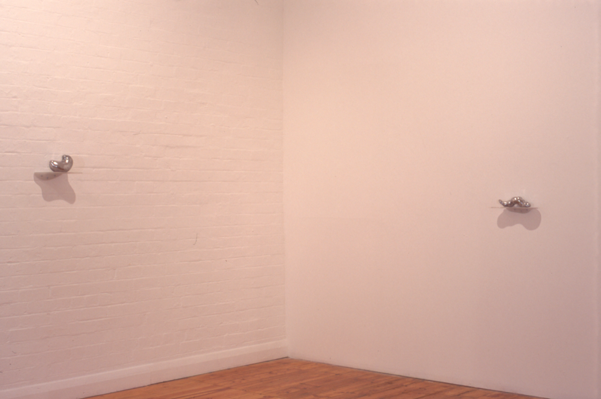 Installation view of Lyndal Jefferies amorphous organ, 1996. Photo courtesy of Gertrude Archive