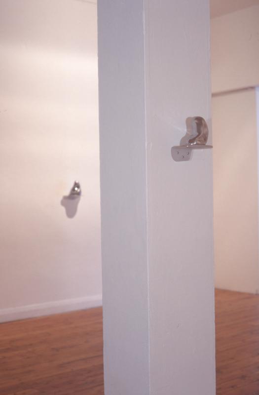 Installation view of Lyndal Jefferies amorphous organ, 1996. Photo courtesy of Gertrude Archive