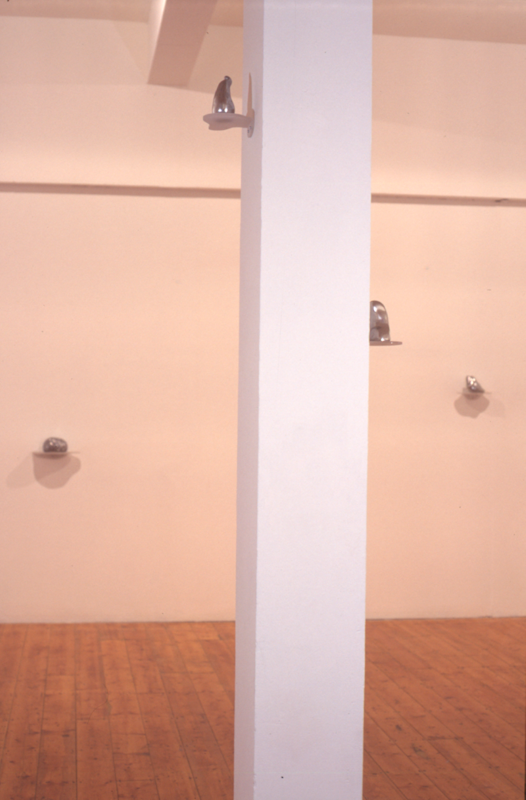 Installation view of Lyndal Jefferies amorphous organ, 1996. Photo courtesy of Gertrude Archive