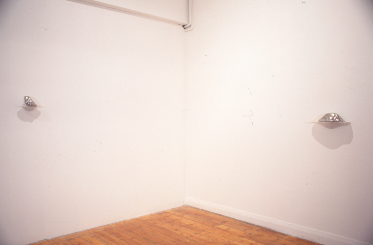 Installation view of Lyndal Jefferies amorphous organ, 1996. Photo courtesy of Gertrude Archive