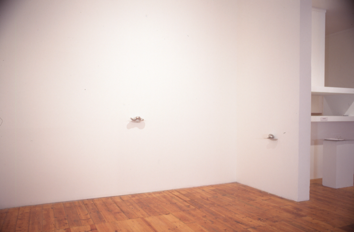 Installation view of Lyndal Jefferies amorphous organ, 1996. Photo courtesy of Gertrude Archive