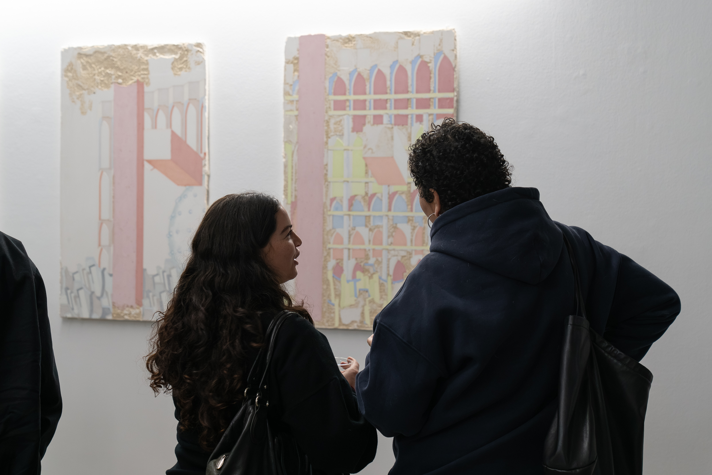 Tarik Ahlip, audience view, Feast of the Compradors, Gertrude Glasshouse, Naarm Melbourne, 2026, image courtesy and © the artist, photograph: Machiko Abe