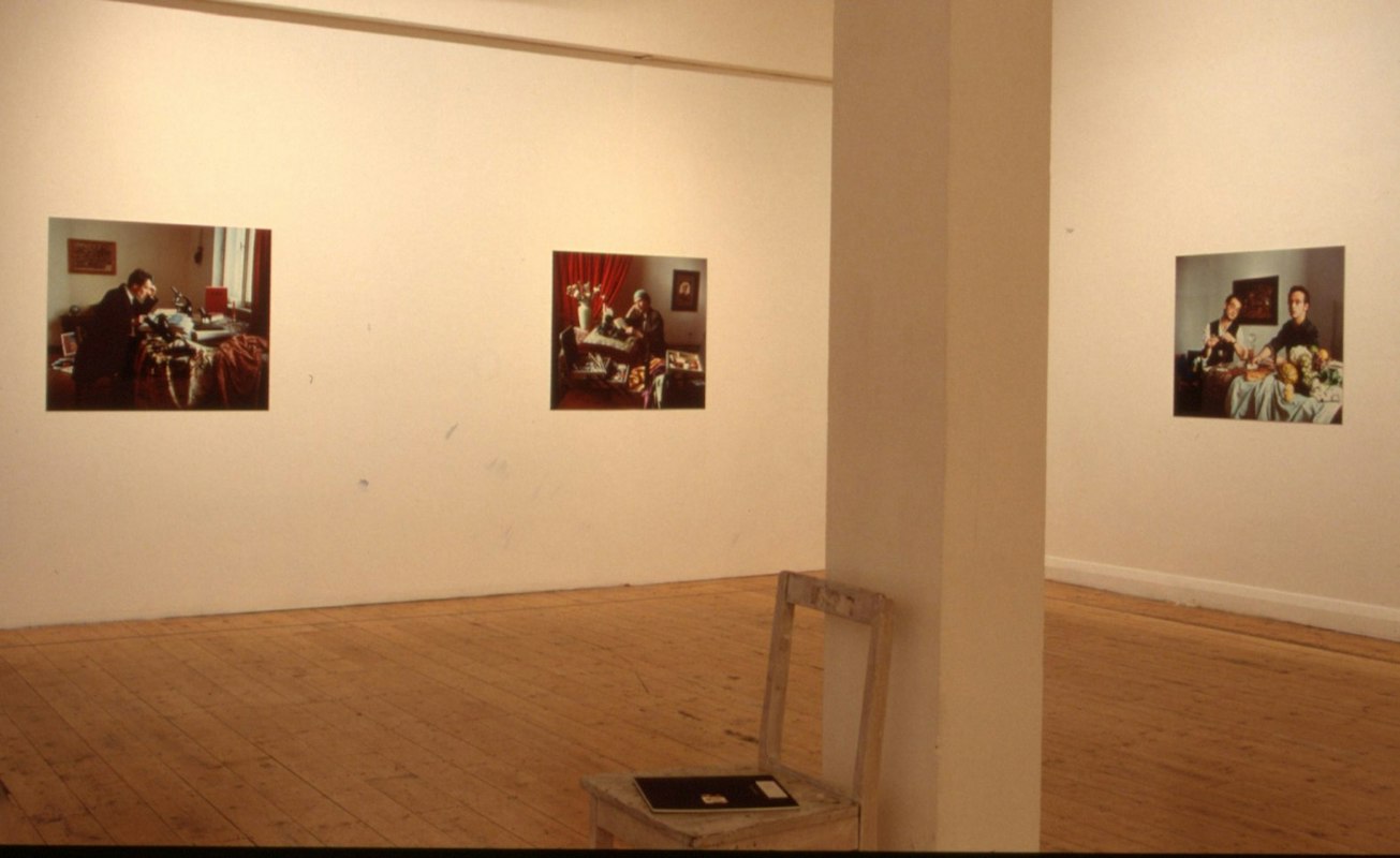 Anne Zahalka, Resemblance I and II, installation view, 1988, 200 Gertrude Street, Naarm Melbourne. Photo courtesy of Gertrude Archive.
