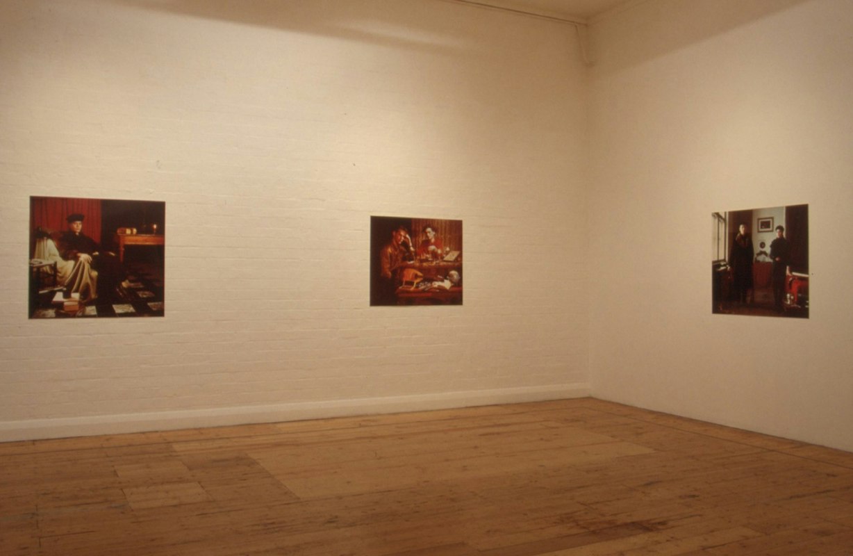 Anne Zahalka, Resemblance I and II, installation view, 1988, 200 Gertrude Street, Naarm Melbourne. Photo courtesy of Gertrude Archive.