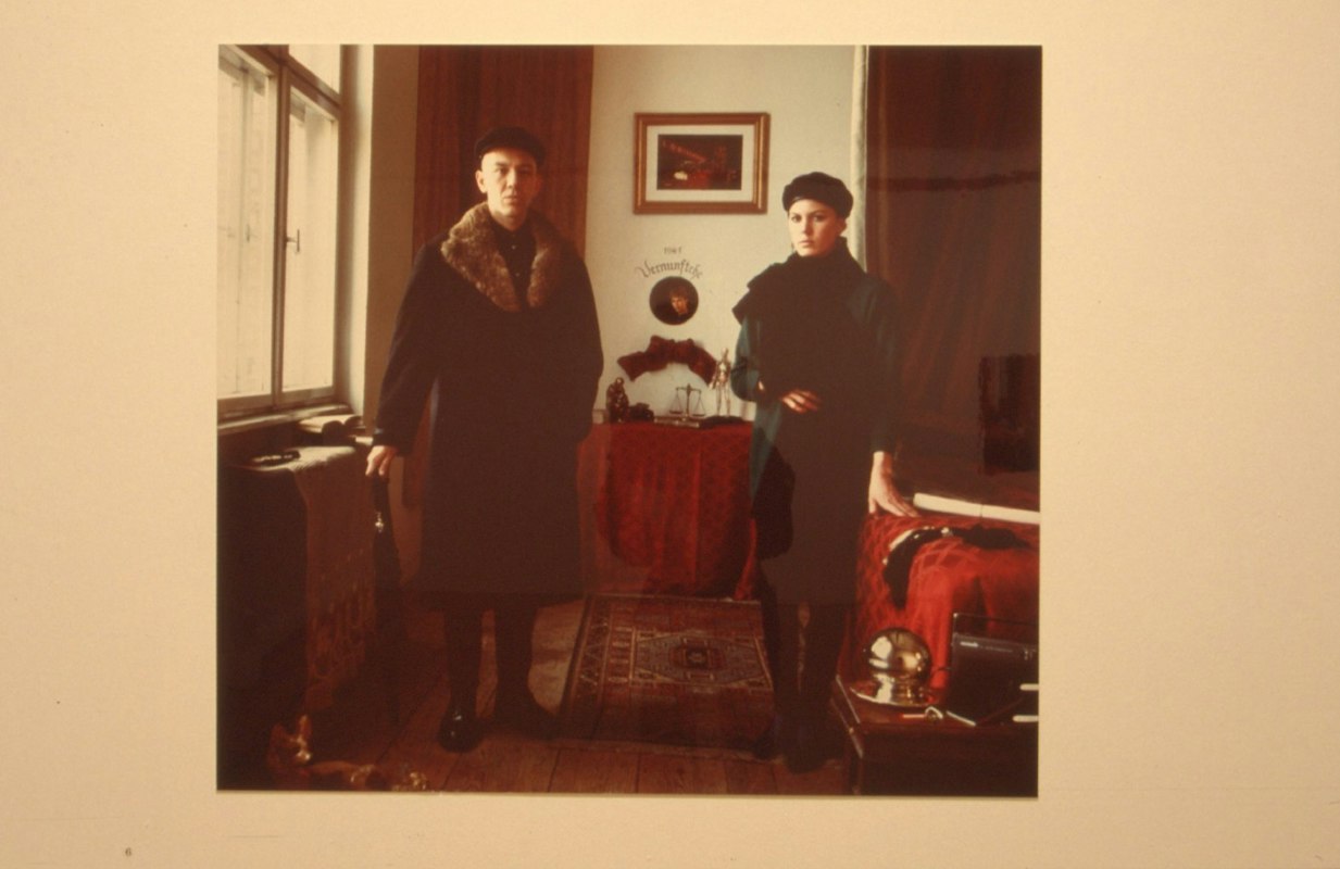 Anne Zahalka, Resemblance I and II, installation view, 1988, 200 Gertrude Street, Naarm Melbourne. Photo courtesy of Gertrude Archive.