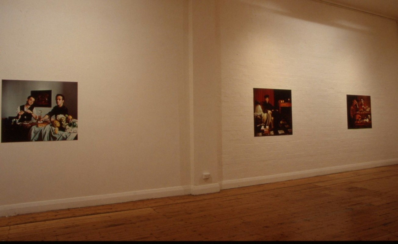 Anne Zahalka, Resemblance I and II, installation view, 1988, 200 Gertrude Street, Naarm Melbourne. Photo courtesy of Gertrude Archive.