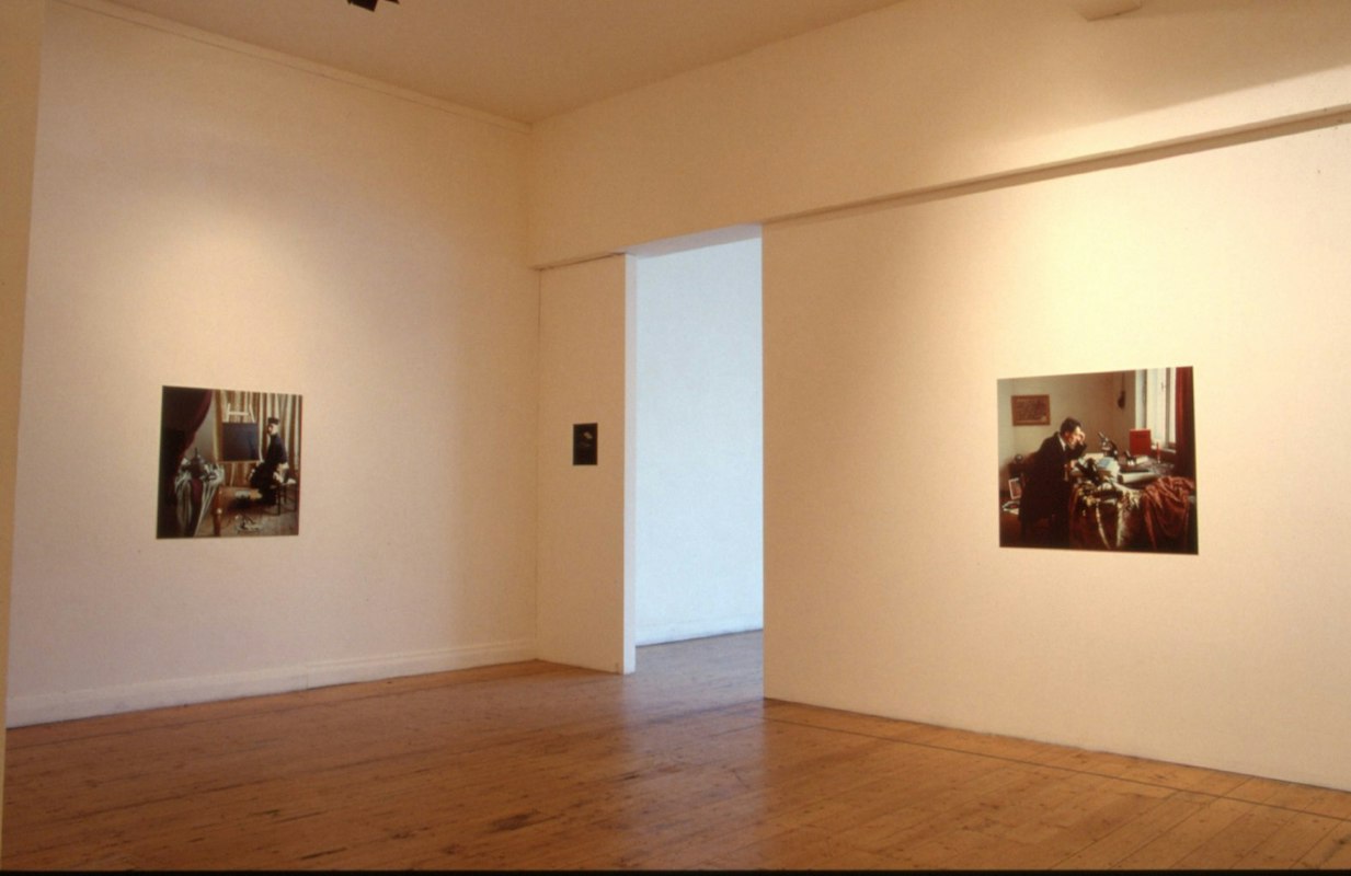 Anne Zahalka, Resemblance I and II, installation view, 1988, 200 Gertrude Street, Naarm Melbourne. Photo courtesy of Gertrude Archive.