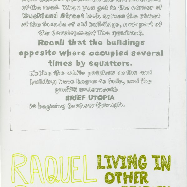 Raquel Ormella, pubication for Living in other people's houses, 2002, digital print, image courtey of Gertrude Contemporary, Naarm Melbourne