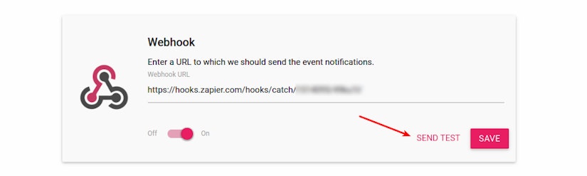 Webhook Test Button