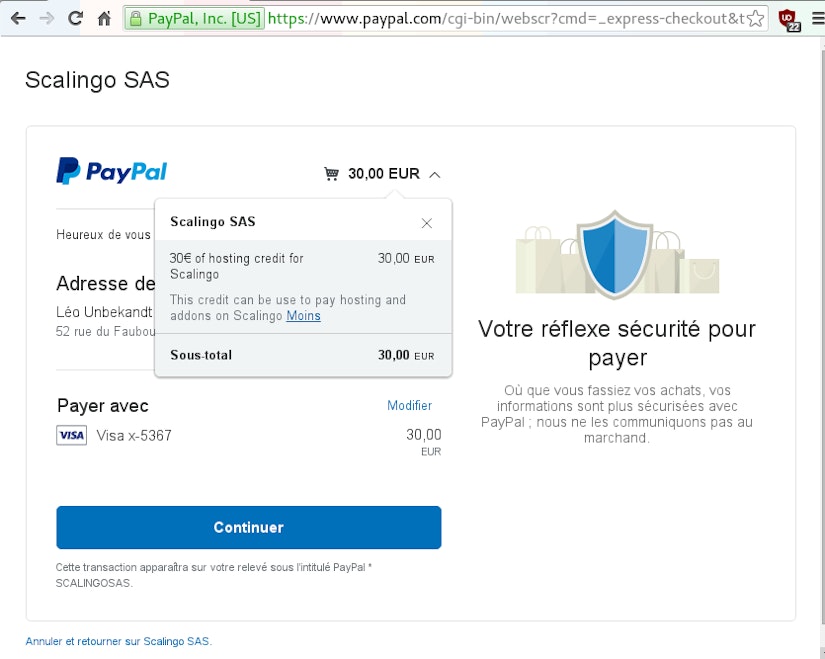 Paypal gateway