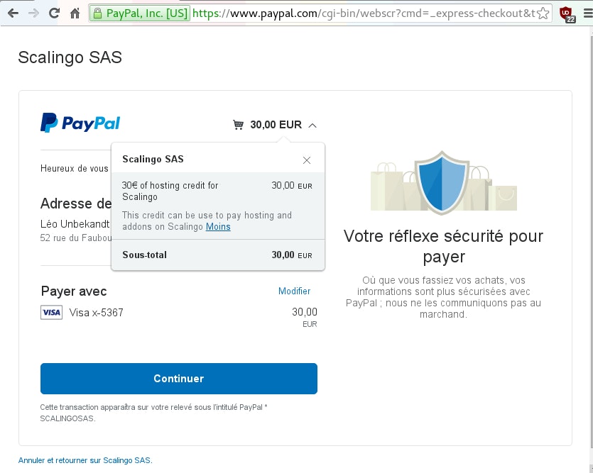 Paypal gateway