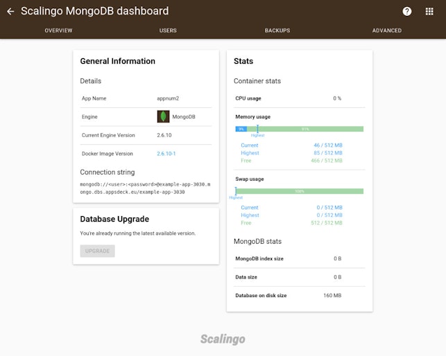 New Database Dashboard With Insight Into Statistics