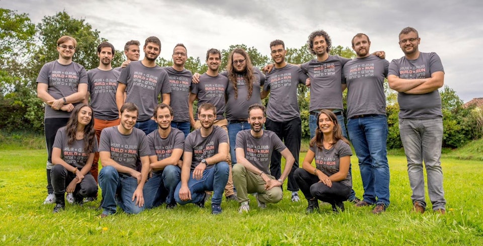 The Scalingo team gathering at the off site meeting