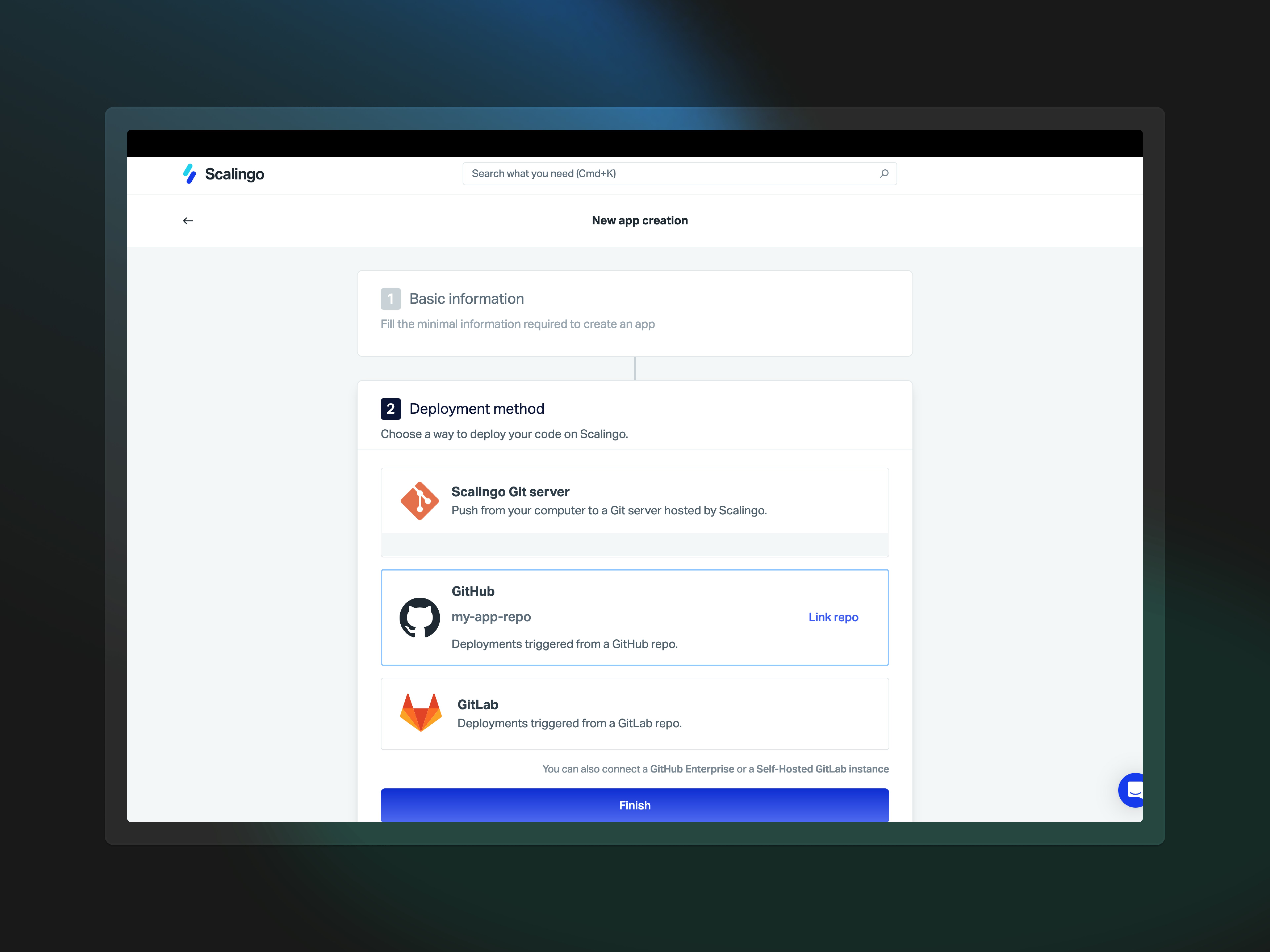 Scalingo deployment method page