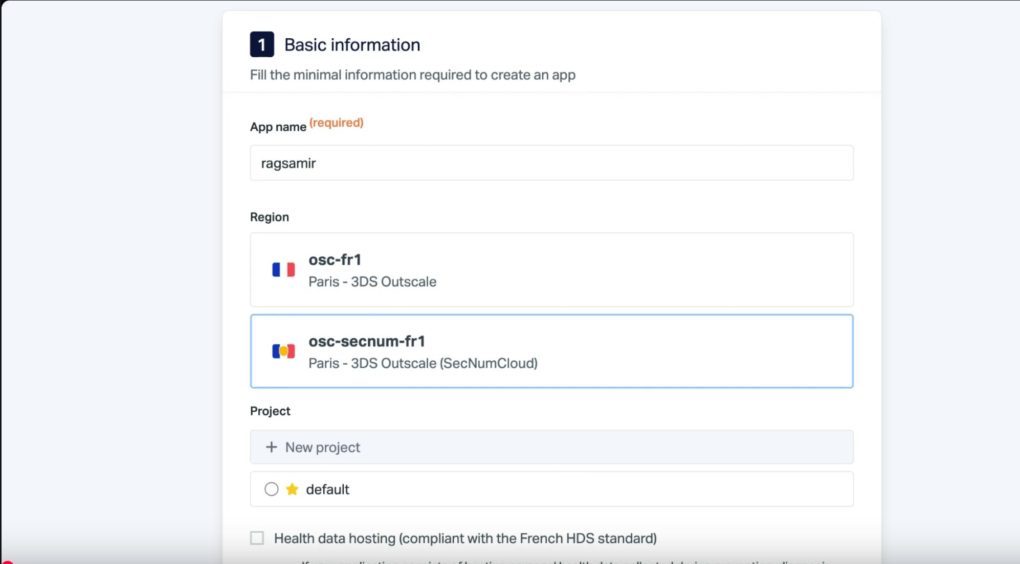 Creating an application on Scalingo for OpenSearch