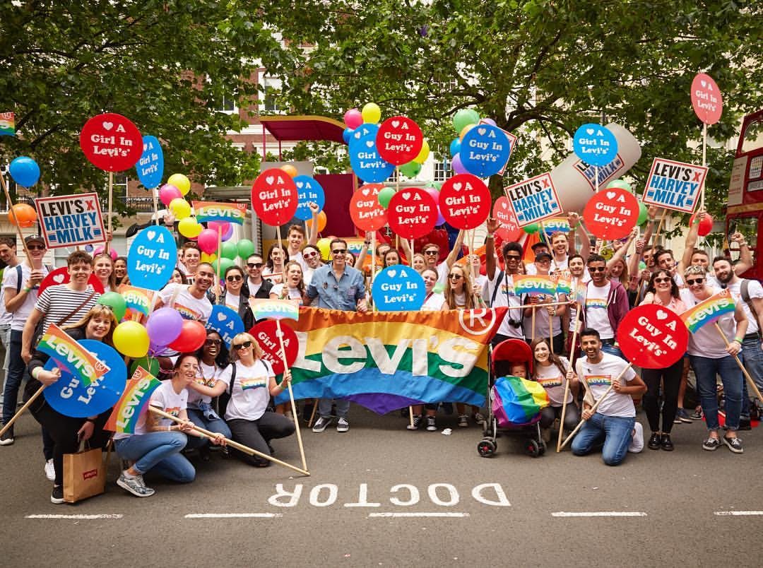 Levis Pride Floats and installations