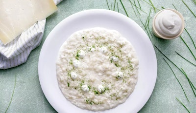 Risotto alle pere e Fresco Spalmabile