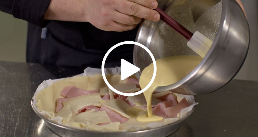 Video Torta salata prosciutto, funghi e Pecorino Sardo