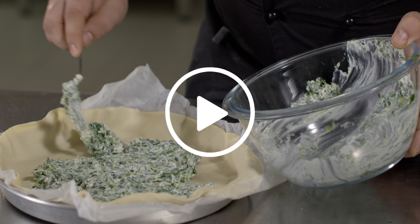 Video torta salata ricotta senza lattosio e spinaci