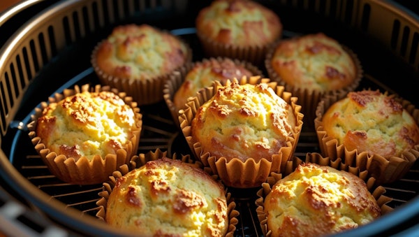 Muffin di-ricotta-salati-in-friggitrice-ad-aria