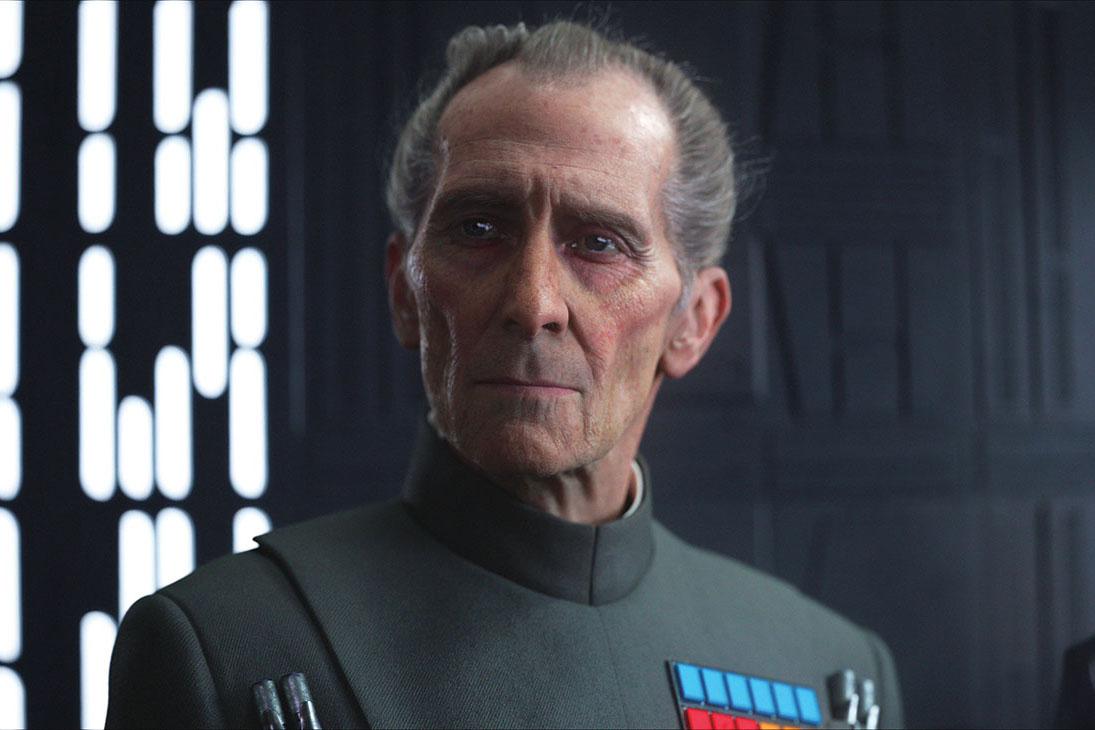 Hyper-realistic model of Tarkin in Rogue One: A Star Wars Story movie Hyper-realistic model of Tarkin in Rogue One: A Star Wars Story movie