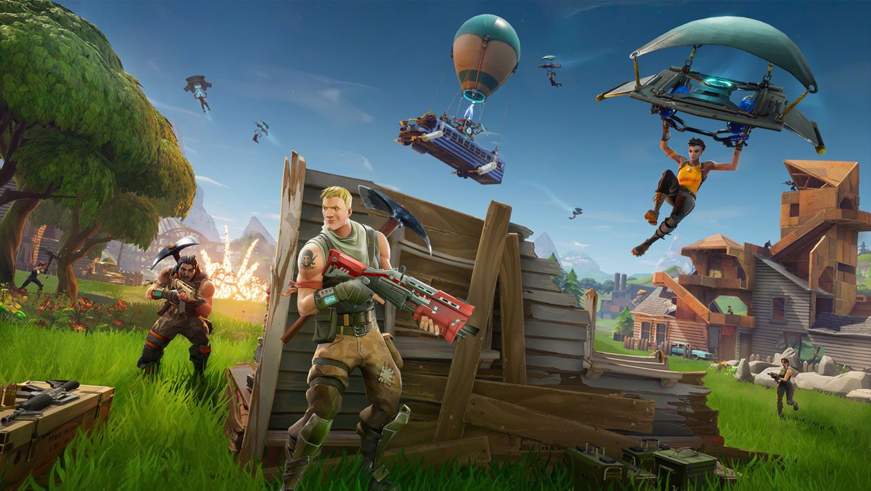 Fortnite from Epic Games 3D characters in game Fornite