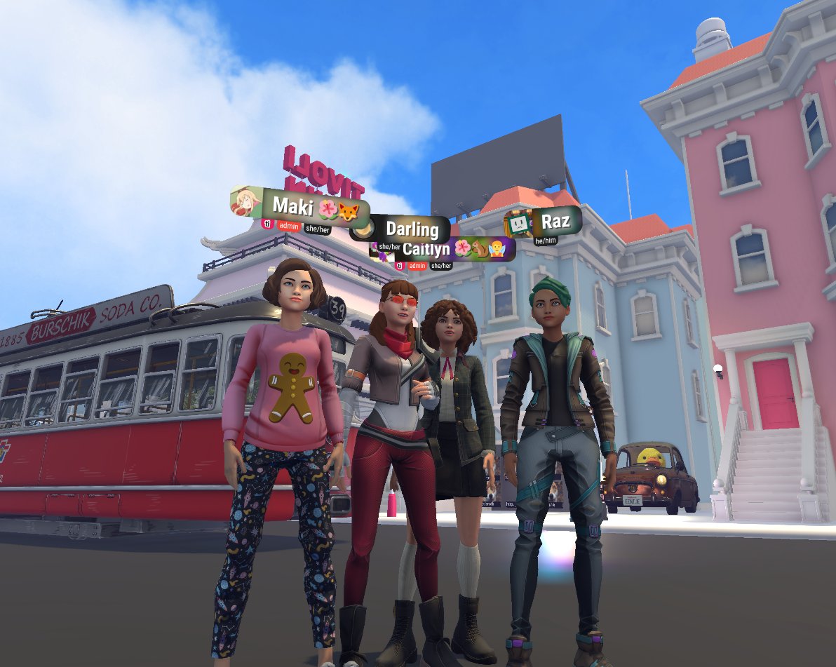 TIvoli Cloud VR Wolf3D avatars Ready Player Me avatars in Tivoli Cloud VR