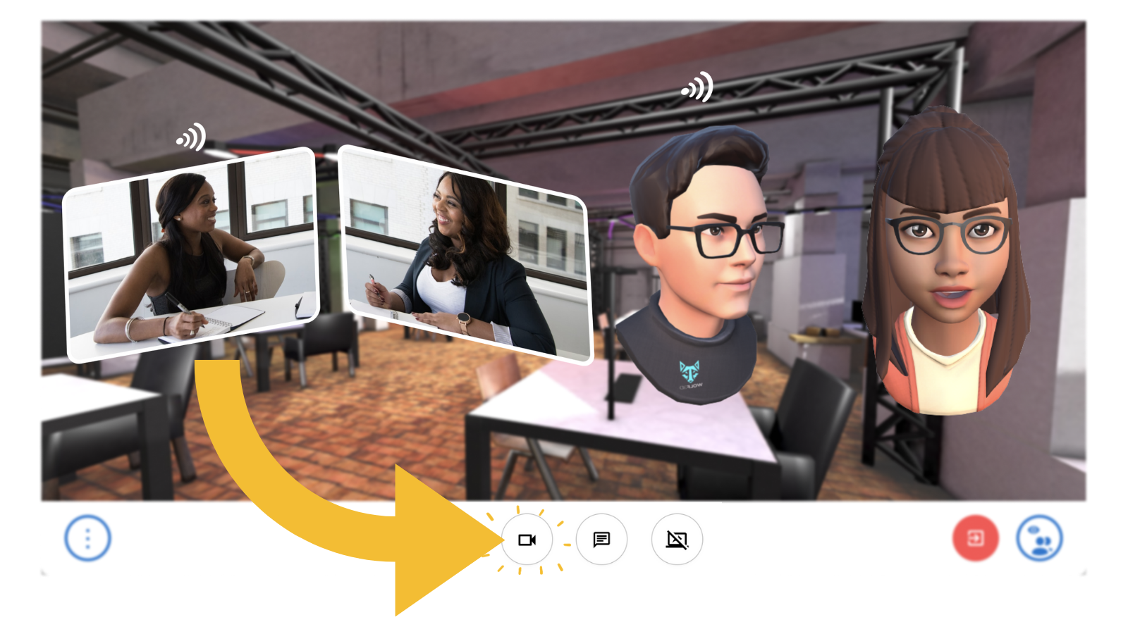 Scena 360 Ready Player Me Avatars Virtual Video Call Scena 360 Ready Player Me Avatars Virtual Video Call