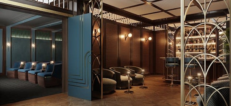 View of speakeasy and cinema