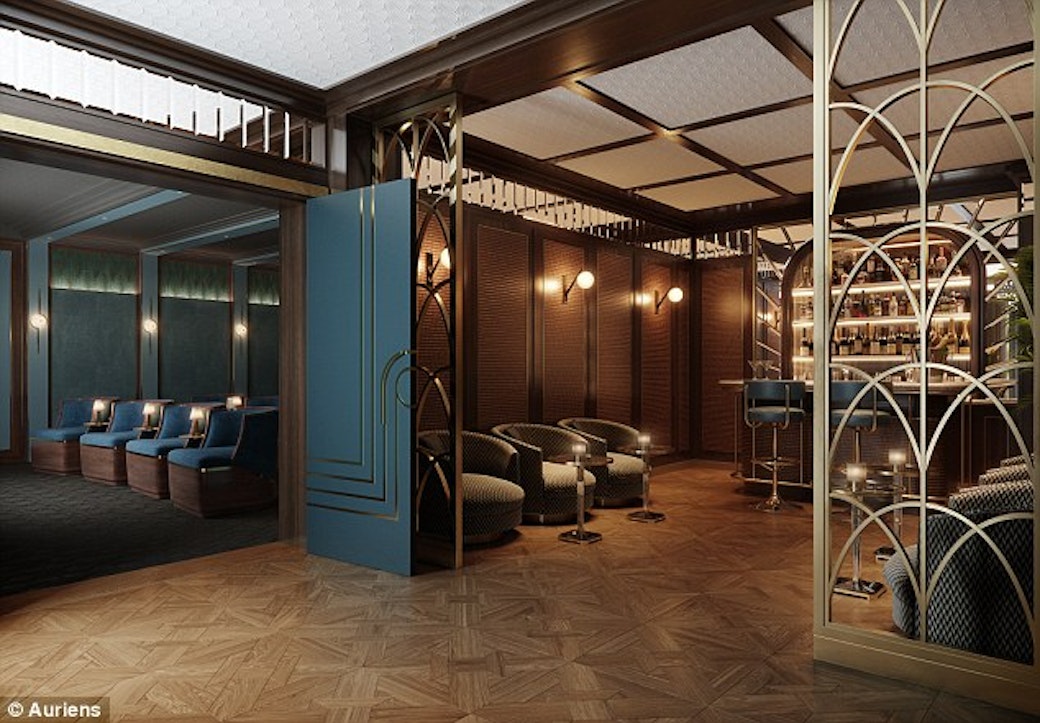 Leisure facilities at the Auriens development include a cinema room and a smart bar