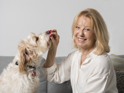 Angela Laws with her dog