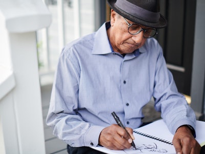 Floyd Norman sketching