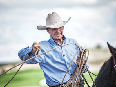 Bob Holder with a lasso