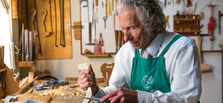 Gio-Batta Morassi in his studio