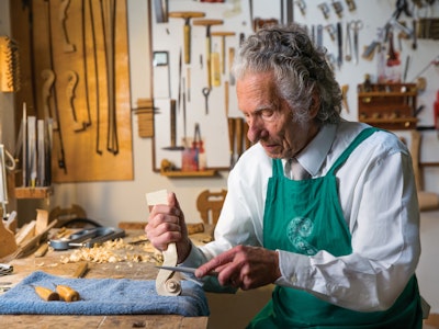 Gio-Batta Morassi in his studio