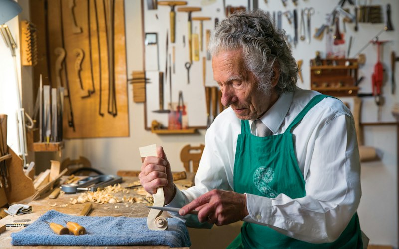 Gio-Batta Morassi in his studio