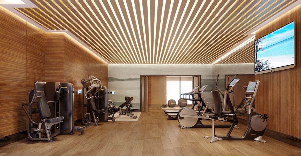 Keeping in shape: Personal trainers are available in the gym and the Pilates studio
