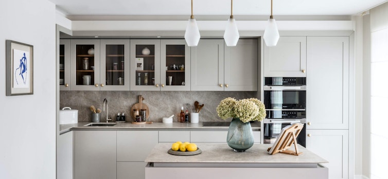 Apartment 201 open-plan kitchen