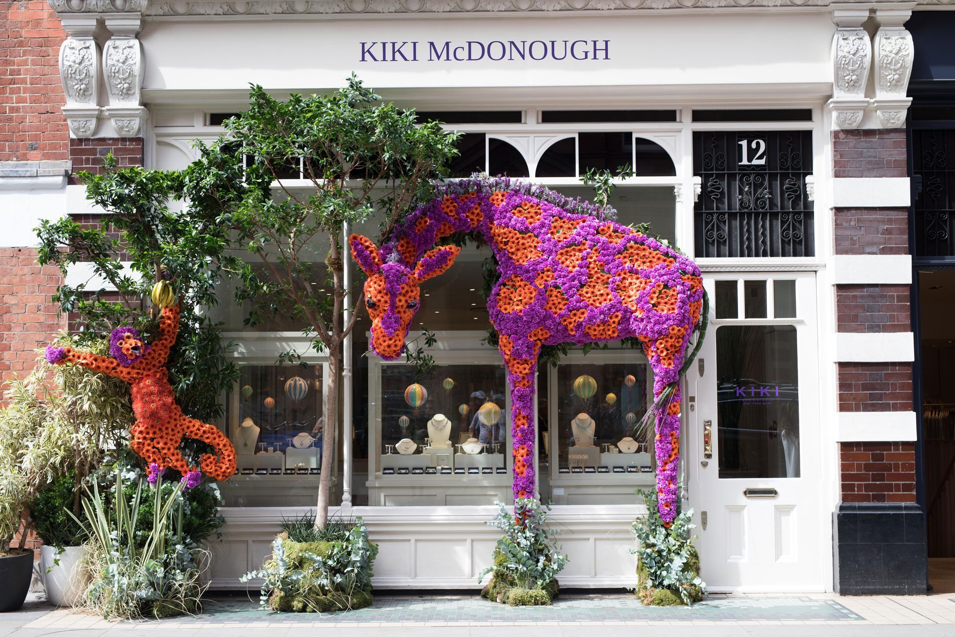 One of Chelsea In Bloom's many floral displays