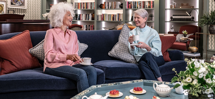 Afternoon tea in the Library