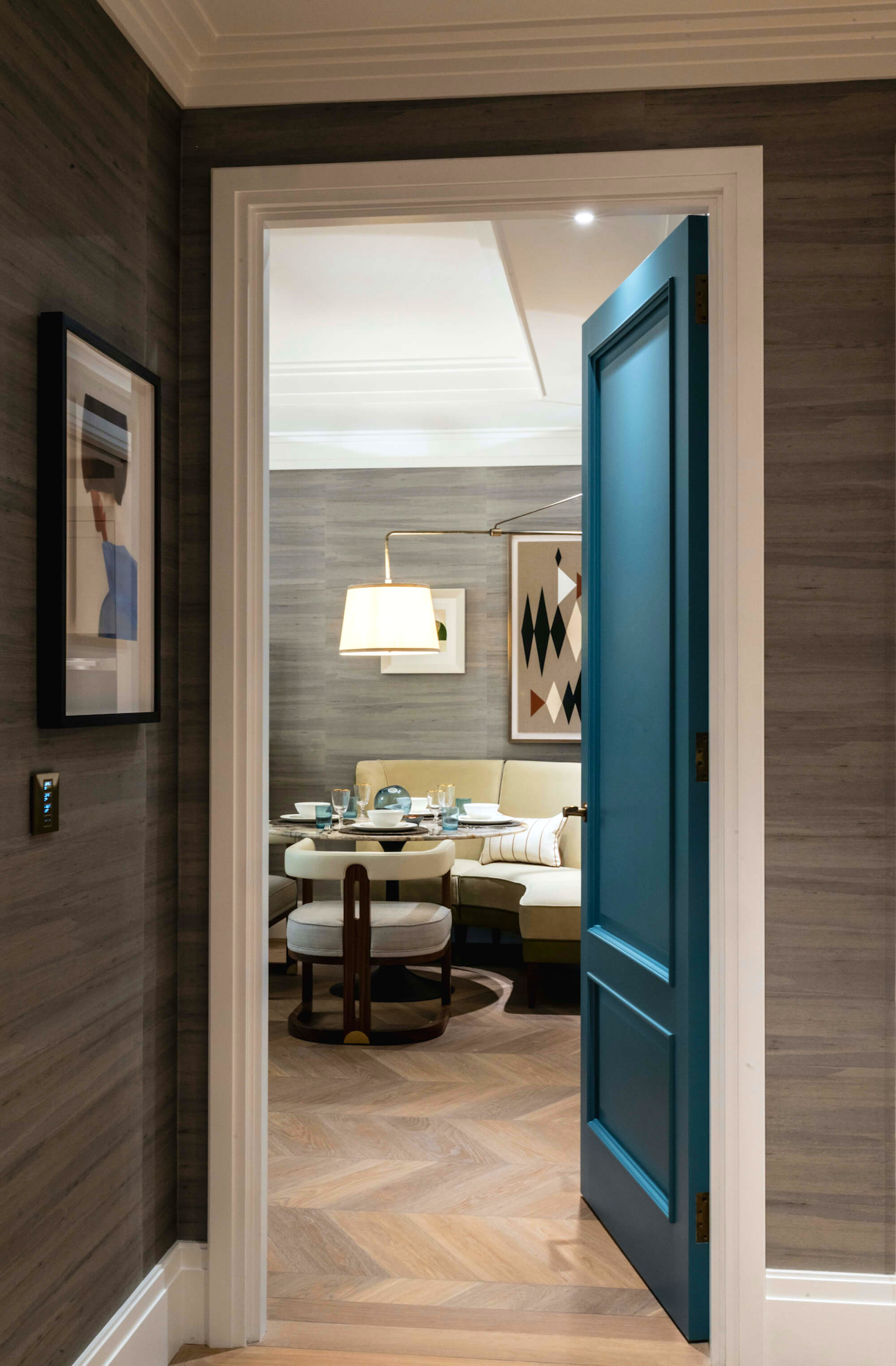 Apartment with view through to dining area