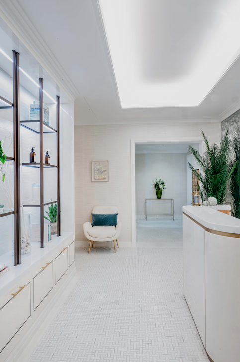 Reception area at the Auriens Spa
