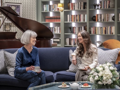Afternoon tea in the Library