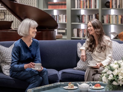 Afternoon tea in the Library