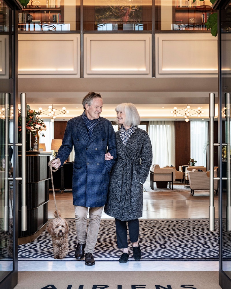 Dog walking at Auriens Chelsea