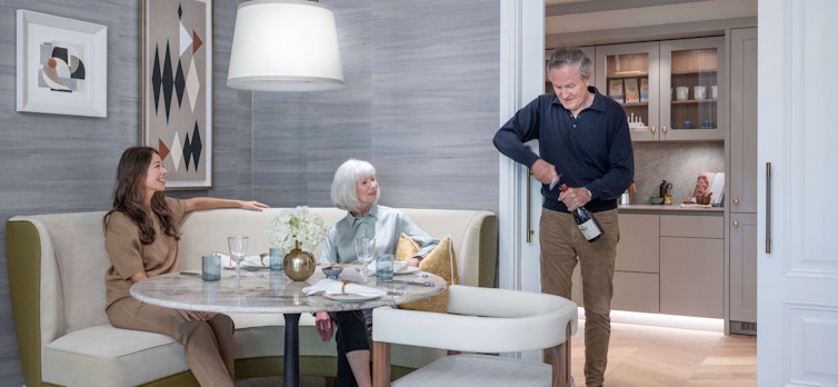 Dinner Party in apartment