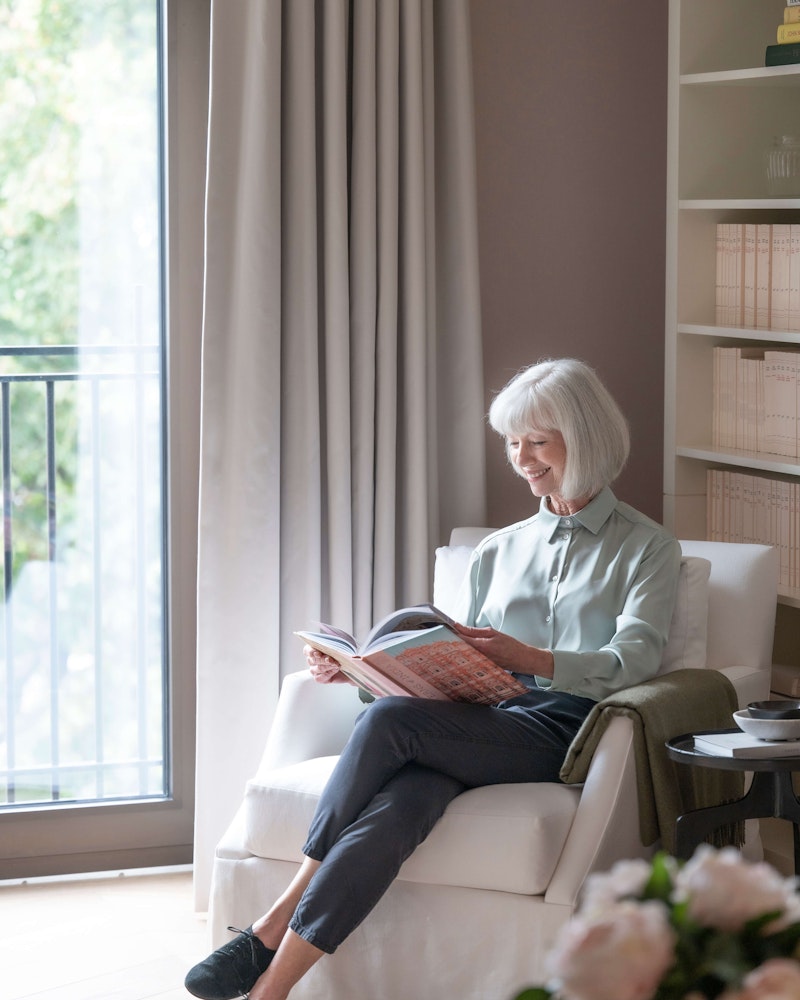 Reading in apartment
