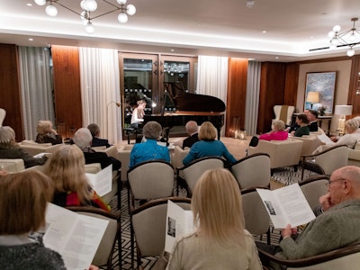 Piano recital by Ana Bursac at Auriens Chelsea