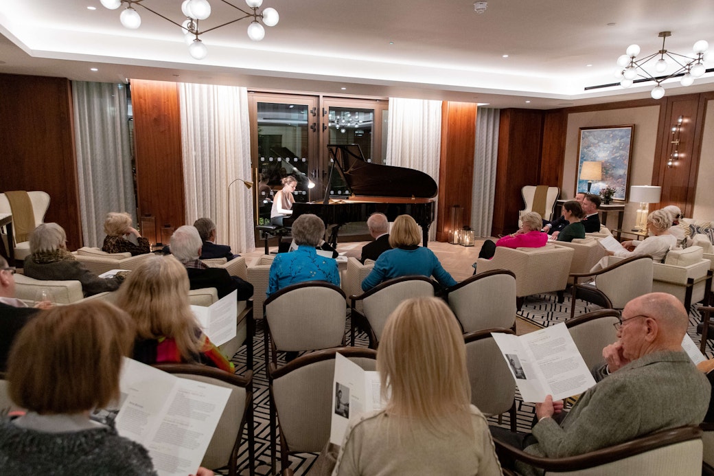 Piano recital by Ana Bursac at Auriens Chelsea
